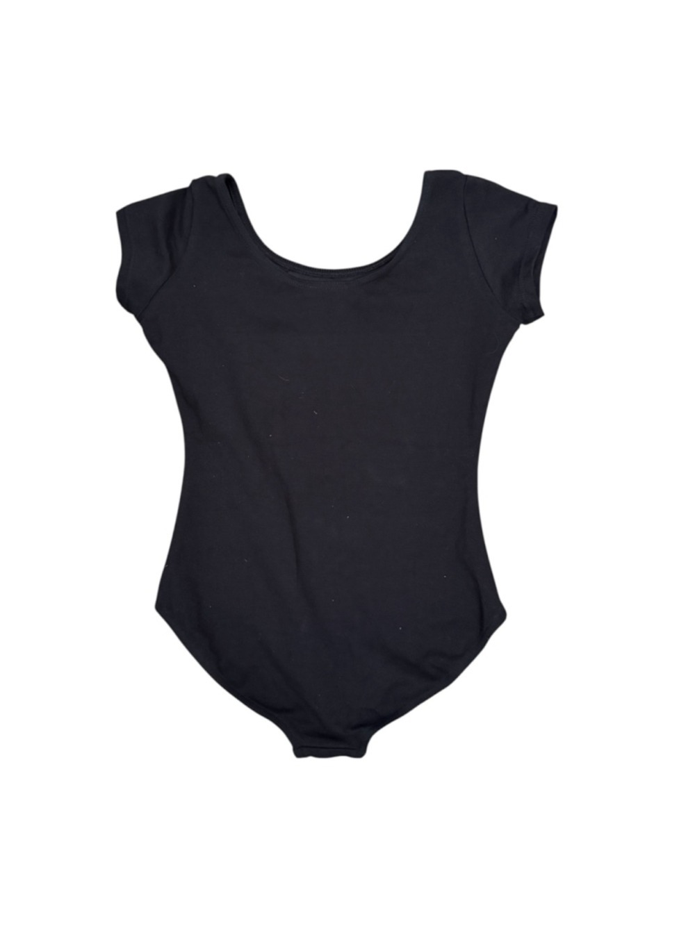 Capezio CC400C Short Sleeve Ballet Leotard Black Adult Large Dancewear NWT - Picture 4 of 6